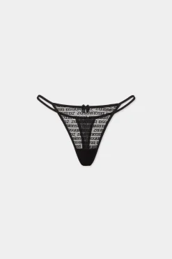 Allover Logo Thong