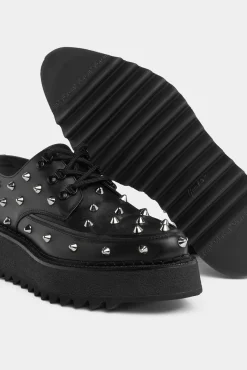 Allover Studs Derby Shoes