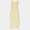 Asymmetrical Dyed Jersey Dress