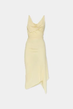 Asymmetrical Dyed Jersey Dress