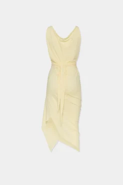 Asymmetrical Dyed Jersey Dress