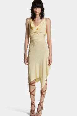 Asymmetrical Dyed Jersey Dress