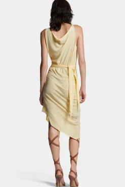 Asymmetrical Dyed Jersey Dress