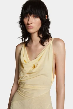 Asymmetrical Dyed Jersey Dress