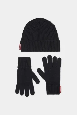 Beanie & Gloves Warmy Knit Set