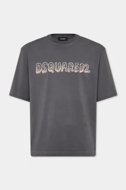 Best Fade Loose Fit Cartoon Logo T-Shirt