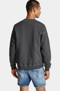 Best Fade Relax Fit Crewneck Cartoon Logo Sweatshirt