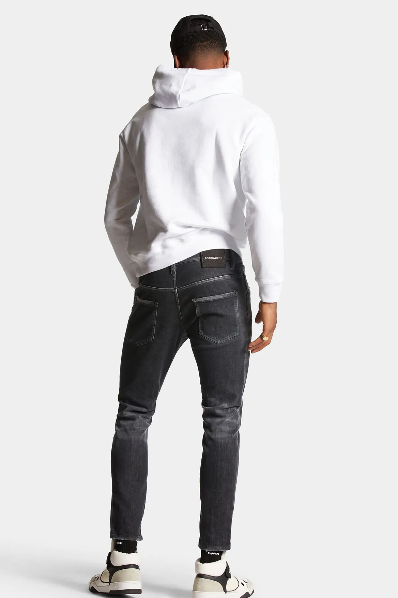 Black Clean Wash Skater Jeans