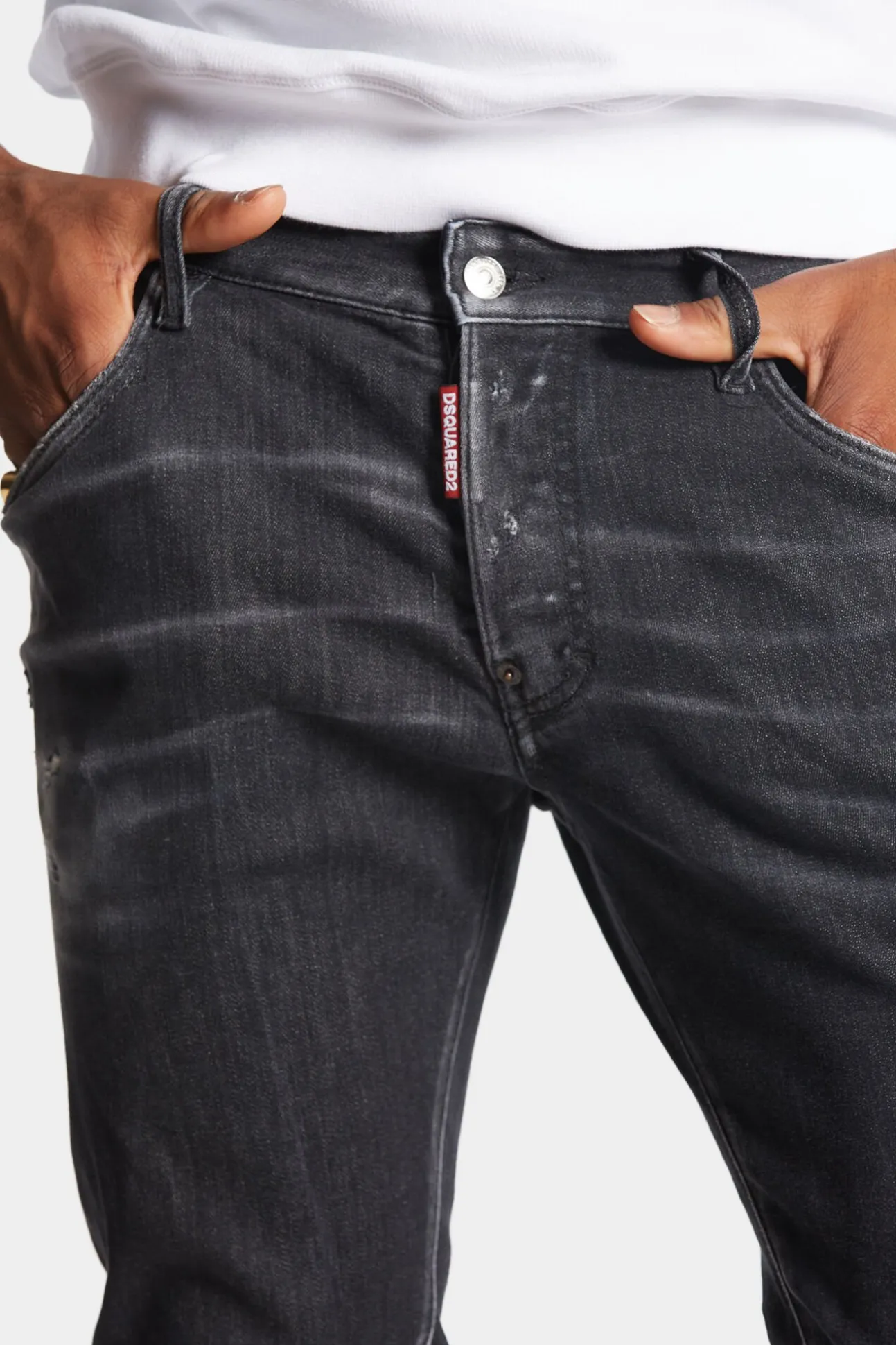 Black Clean Wash Skater Jeans