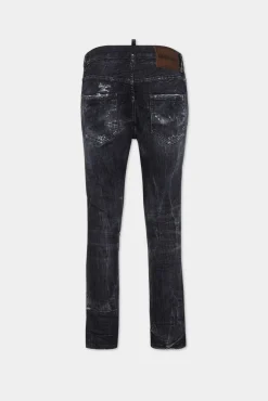 Black Destroyed Wash Cool Girl Jeans