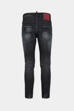 Black Easy Wash Skater Jeans