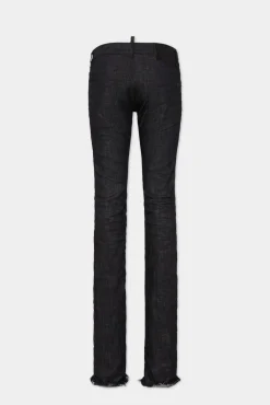 Black Rinse Wash Bootcut Sharpei Jeans