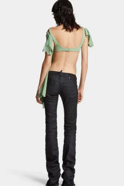 Black Rinse Wash Bootcut Sharpei Jeans