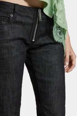 Black Rinse Wash Bootcut Sharpei Jeans