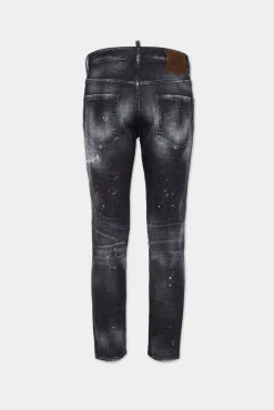 Black Rocky Mountains Wash Skater Jeans