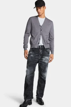 Black Rocky Mountains Wash Kawaii Jeans