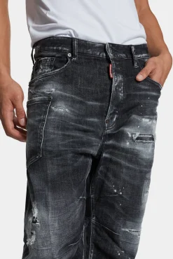 Black Rocky Mountains Wash Kawaii Jeans