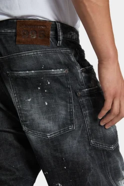 Black Rocky Mountains Wash Kawaii Jeans