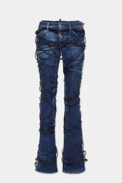 Bound Bunny Wash Sharpei Flared Bootcut Jeans
