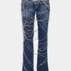 Bound Bunny Wash Sharpei Flared Bootcut Jeans