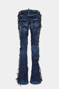 Bound Bunny Wash Sharpei Flared Bootcut Jeans