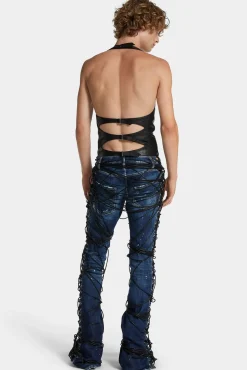 Bound Bunny Wash Sharpei Flared Bootcut Jeans