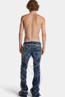 Bound Bunny Wash Sharpei Flared Bootcut Jeans