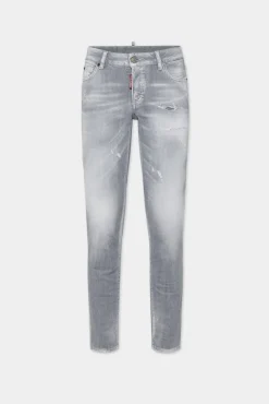 Brushed Grey Wash Medium Waist Jennifer Jeans