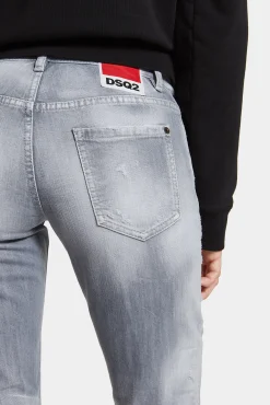 Brushed Grey Wash Medium Waist Jennifer Jeans