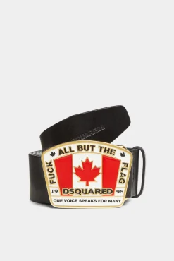 Canadian Flag Plaque Belt
