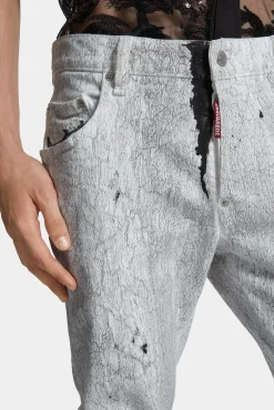 Cracklè Wash Skater Jeans