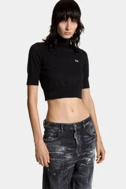 Cropped D2 Turtleneck