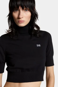Cropped D2 Turtleneck