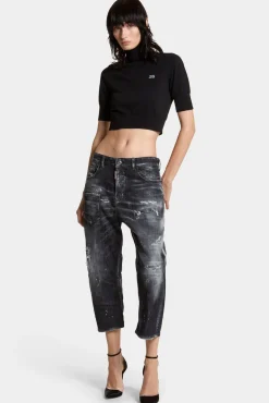 Cropped D2 Turtleneck