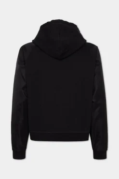 Cropped Relax Fit Utility Hoodie