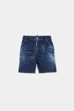 Dark Milky Way Wash Bro Jean Shorts