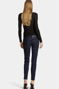 Dark Rinse Wash Medium Waist Twiggy Jeans