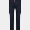 Dark Rinse Wash Skater Jeans