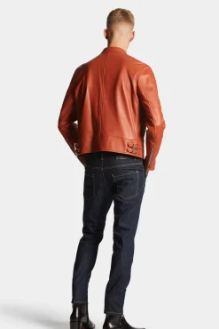 Dark Rinse Wash Skater Jeans