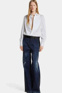 Dark Ripped Tuxedo Pant