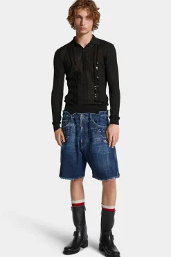 Dark Rodeo Wash Elastic Boxer Shorts