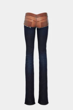 Dark Urban Wash Bootcut Sharpei Peekaboo Jeans