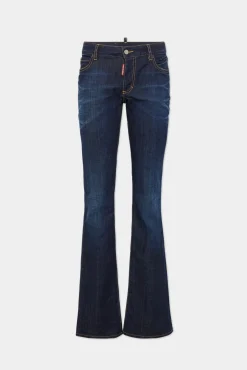 Dark Urban Wash Medium Waist Flare Jeans