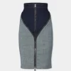 Dark Urban Wash Upside Jeans Skirt