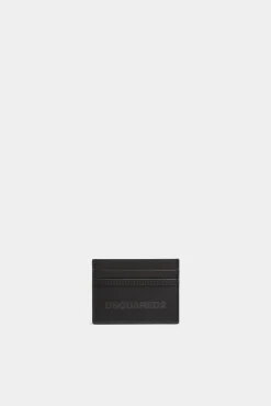 Deep Black Leather Credit Card Holder