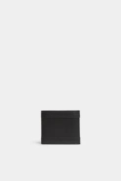 Deep Black Leather Wallet