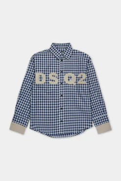 D2Kids Junior DSQ2 Check shirt