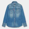 D2Kids Junior Medium Preppy Wash Jean Shirt
