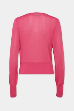 Draped V-Neck Pullover