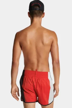 Dsquared2 Logo Colour-Block Midi Swim Boxer